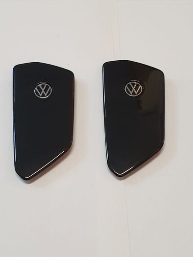 Genuine VW Golf Mk 8 VIII ID3 ID4 Key Fob Battery Back Cover 2021- On Piano Black Gloss New