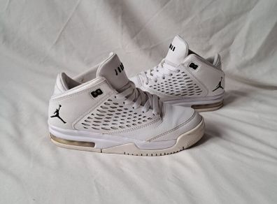 2017 Jordans size 4 eu 36.5 white leather in excellent condition