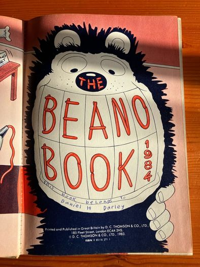 Comic: 'Beano' annual 1984