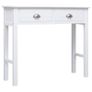 Console Table White 90x30x77 cm Wood Image 2