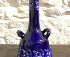 Jasba Mid-Century Blue Glazed Vase (West Germany, 843/25)