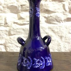 Jasba Mid-Century Blue Glazed Vase (West Germany, 843/25)