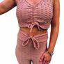 Beige set Tik tok leggins and top Image 6
