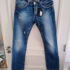 Criminal Lolita distressed denim cotton jeans 30 inch waist and 31 inch leg made in Italy new with tags see last two photos for exact measurements FREE STANDARD POSTAGE INCLUDED