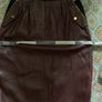 Tommy Hilfiger real leather skirt, IT42 , perfect Image 7