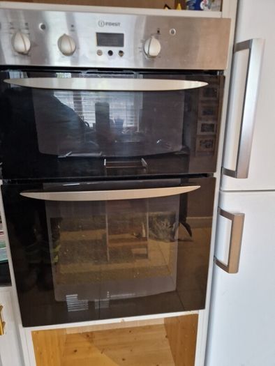 Indesit built in double oven