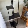 Black 6 Shelf Corner Display Unit 133cm Tall Image 3