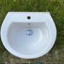 3 Modern White Bathroom Basins Wash Hand Basins  Excellent Condition Image 4