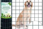 1M X 20M Green Wire Mesh Fencing  PVC Coated 100 x 100mm Mesh Size 2.2mm Wire Diameter Galvanized Wire Fence Roll