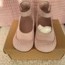 Pink Leather Girls Shoes Image 2