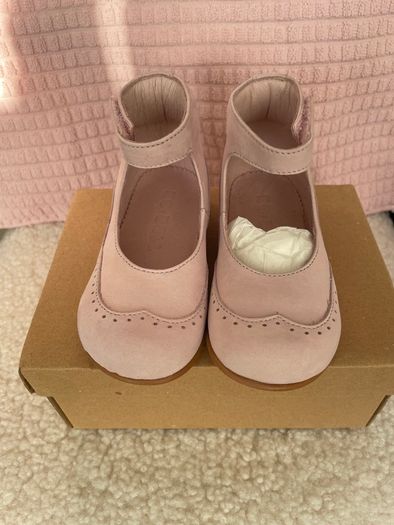 Pink Leather Girls Shoes