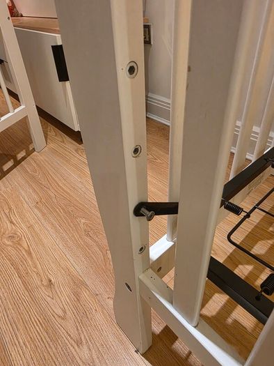 sleigh-style  baby crib and changing table