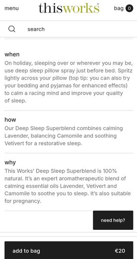 This works 7 pillow sprays bnib