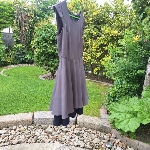 Grey Lined Dress - Size 10
