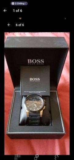 Rose gold hugo boss watch