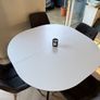 Extendable Scandinavian Dining Table & 4 Upholstered Chairs Purchased from BoConcept Image 3