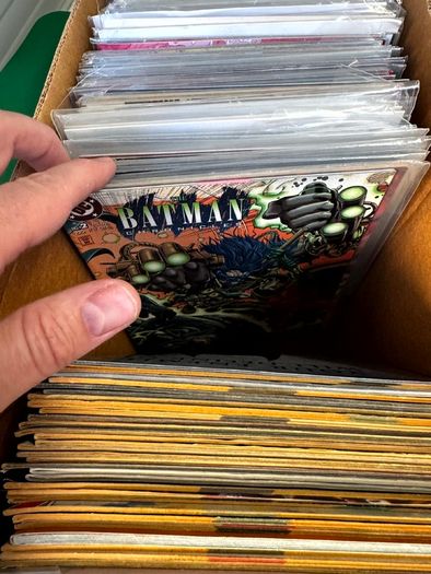 DC Long Comic Box w 250 comics for Sale