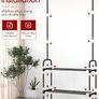 Large Capacity Freestanding Clothes Rack with 2-Tier Shoe Organizer & Non-Slip Feet, Heavy-Duty Clothing Rail for Bedroom, Entrance, Laundry, 74 x 30 x 150cm, Black Image 2