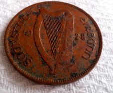 1928 Irish Penny.
