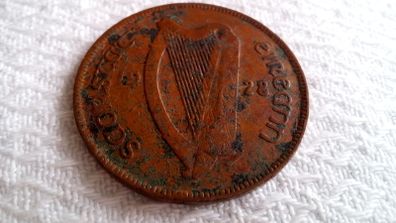 1928 Irish Penny.