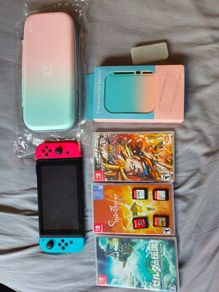 Nintendo Switch V2 + 7 Games (Zelda 1&2, Odyssey, etc.) + 128GB + Accessories