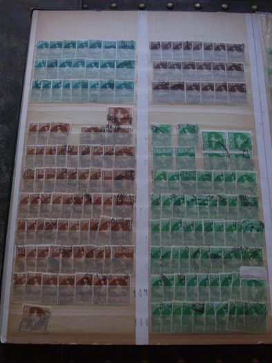 A nice collection of Stamps from India, presented in the stock book