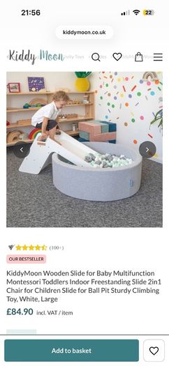 Kiddy Moon Indoor Wooden Slide