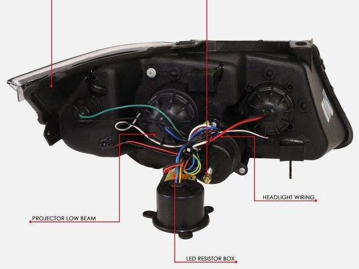BMW 3 series Blue Halo LED Headlights Pair