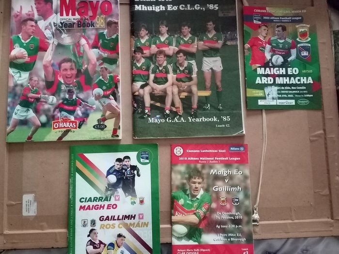 Two Vintage Mayo GAA Yearbooks And Three Programmes