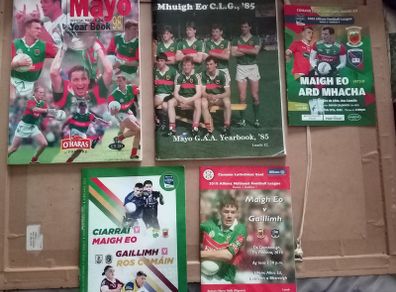 Two Vintage Mayo GAA Yearbooks And Three Programmes