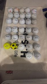 32 callaway, Titleist and srixon balls