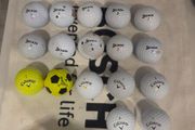 32 callaway, Titleist and srixon balls