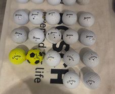 32 callaway, Titleist and srixon balls