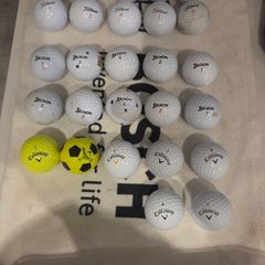 32 callaway, Titleist and srixon balls