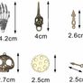 80PCS Assorted Antique Steampunk Gears Vintage Skeleton Charms Pendant Mixed for Necklace Bracelet Jewelry Making Accessory Image 2