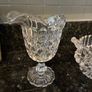 Vintage Crystal Milk & Sugar Bowls Image 2