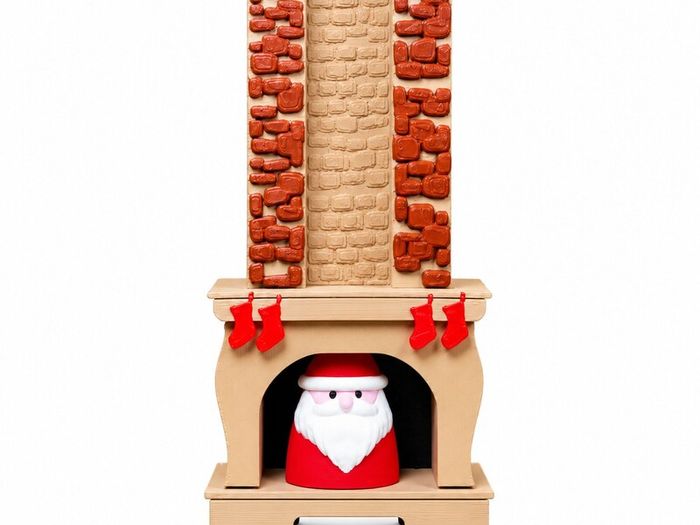 Santa Chimney Advent Calendar, Reusable Christmas Countdown 3D