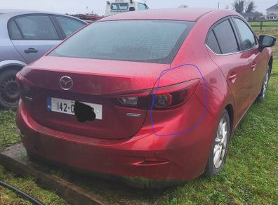 2014 Mazda 6 rear lenses