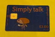 Card 1288 Simply Talk 3pounds ODS Literature Front Overprint