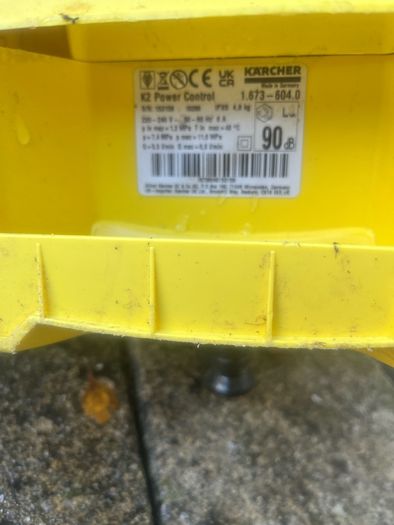 Karcher K2 power control