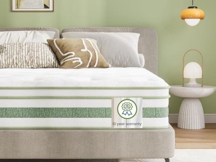 King Size Mattress 5FT, 10 Inch Gel Memory Foam Pocket Sprung Hybrid Mattress, 7-Zone Orthopedic
