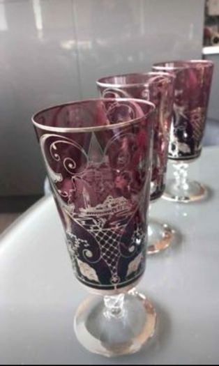 6 glasses and big jug