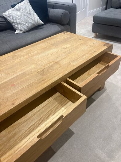 Solid Oak Coffee Table