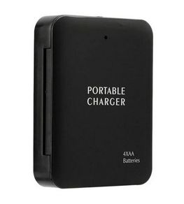 4 x AA Battery USB Power Bank Charger Case