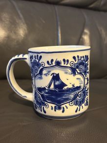 Vintage Delftware Elesva Holland Mug