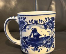 Vintage Delftware Elesva Holland Mug