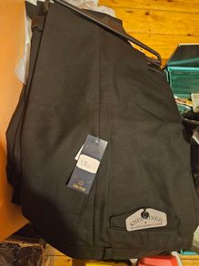 5 Pairs Mens New Black Trousers