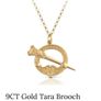 Vintage 9ct tara pendant necklace Image 9