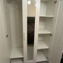 IKEA white wardrobe with full length mirror Image 4