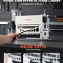 Electric Wire Stripper Machine, 1.5-40 mm, 11 Channel Automatic Copper Cable Stripper, 370W Wire Stripper Tool with Manual Hand Crank Mode, Emergency Stop Button, for Scrap Copper Recycling Image 2
